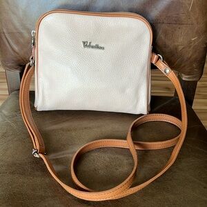 VALENTINA ITALIAN LEATHER CROSSBODY PURSE